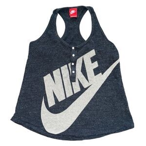 Nike Racerback Tank Top Button Medium